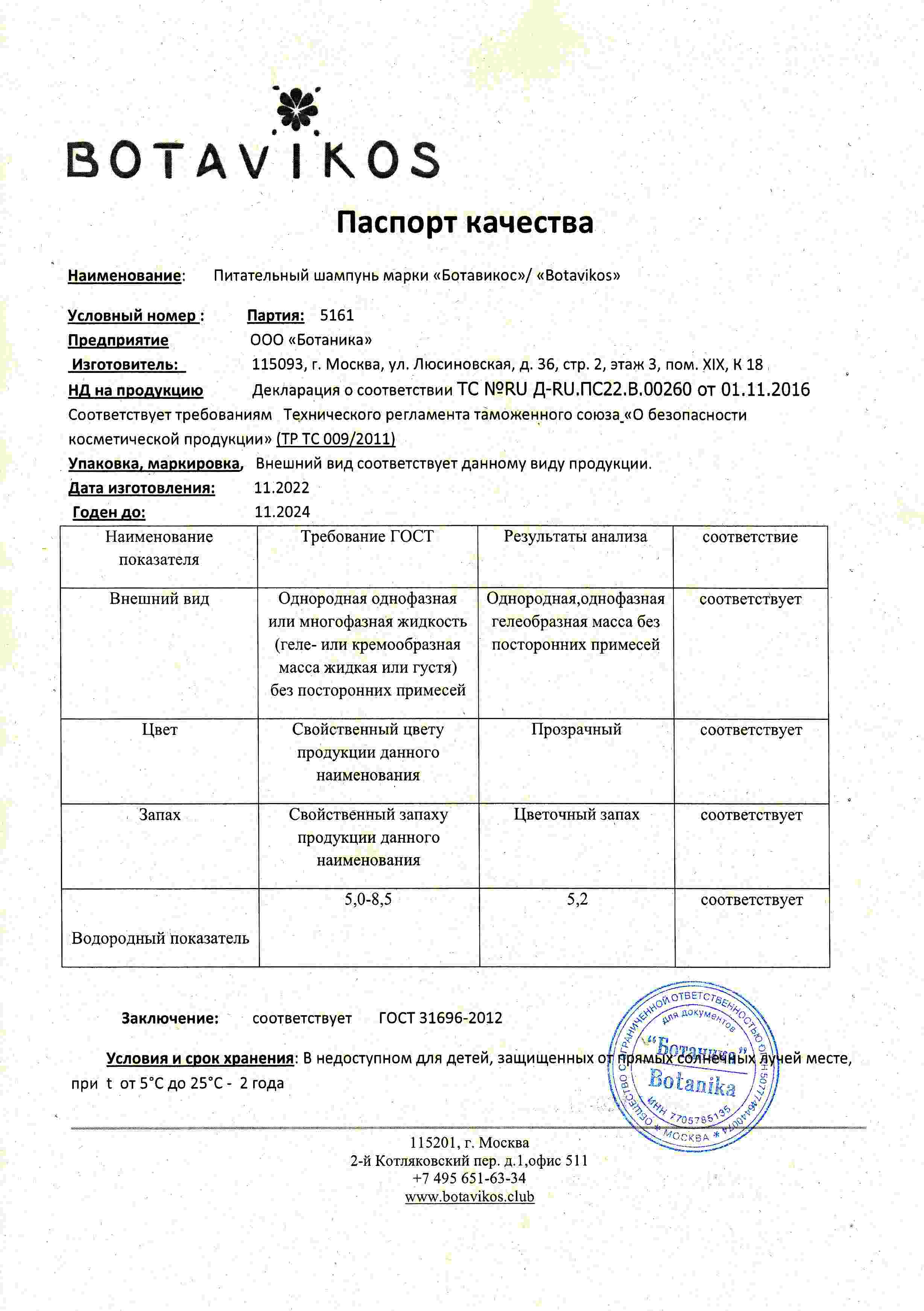 Паспорт №112022